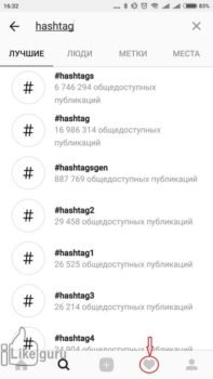 Вкладка «Активность»