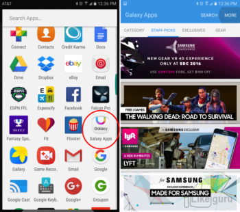 Samsung Galaxy App