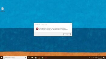Окошко с ошибкой kernel322