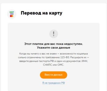 Для не граждан России есть ограничения