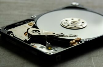 Black and Silver Hard Disk Drive