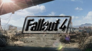 Fallout 4 Wallpaper - Black Metal Logo (On Red Rocket Truck Stop road with City, Female LW and Dog Removed from Official Wallpaper) with Logos - The Game Tips And More Blog